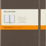 moleskine classic large notebook ruled brown 240 pages image