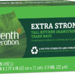 seventh generation drawstring kitchen reash bags 13 gal 20