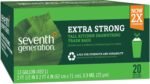 seventh generation drawstring kitchen reash bags 13 gal 20