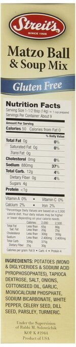 streits gluten free matzoh ball & soup mix image