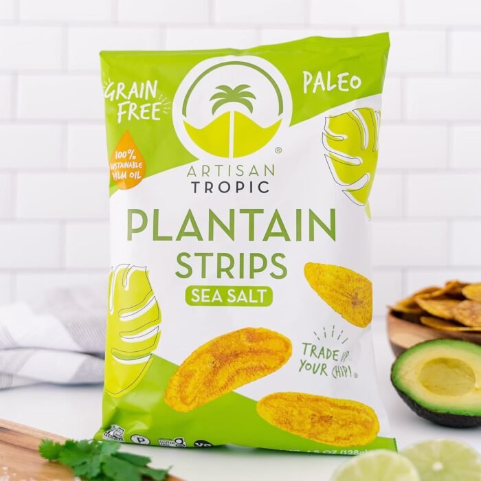 artisan tropic plantain strips sea salt pack