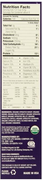 food for life ezekiel 4.9 cereal cinnamon raisin pack