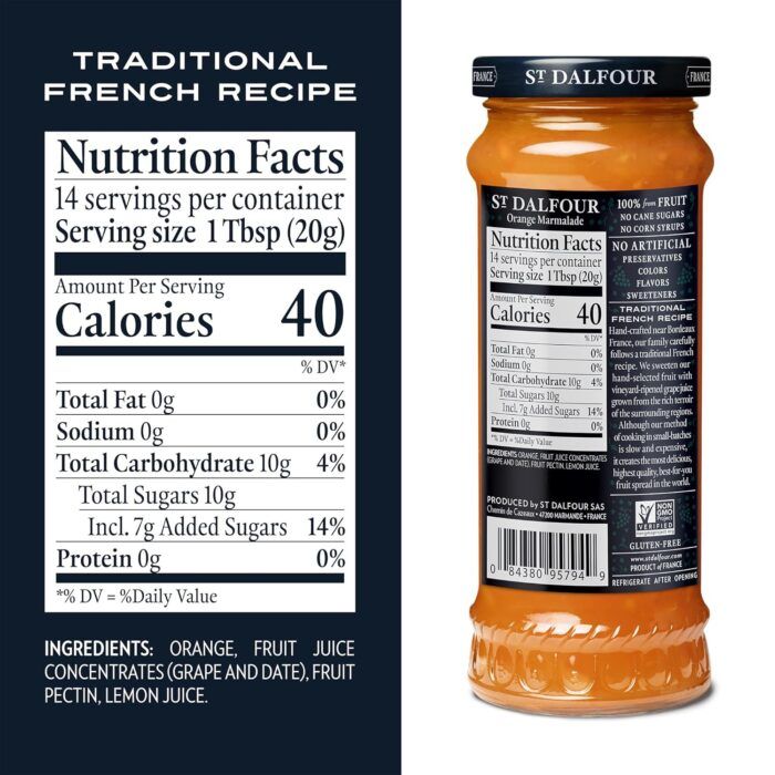St. Dalfour Orange Mermelade Fruit Spread