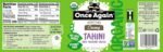 once again organic sesame tahini unsweetened pack