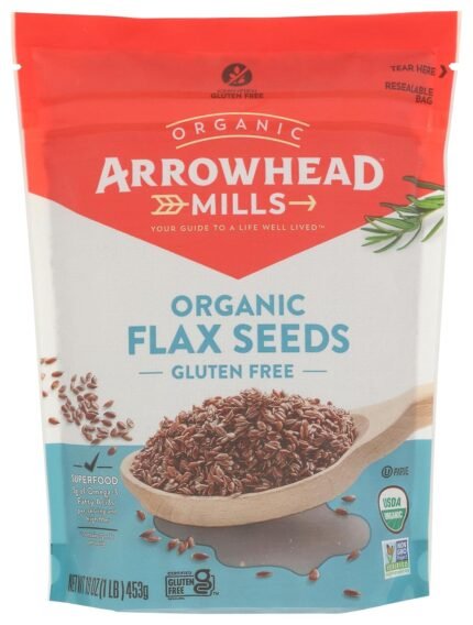 arrowhead mills organic flax seeds pack