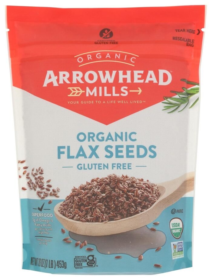 arrowhead mills organic flax seeds pack