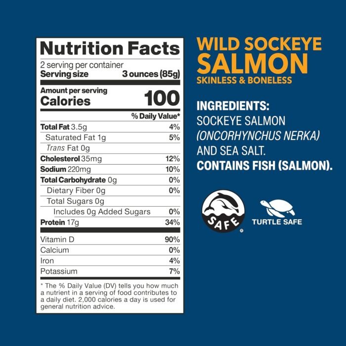 wild planet sockeye salmon skinless & boneless