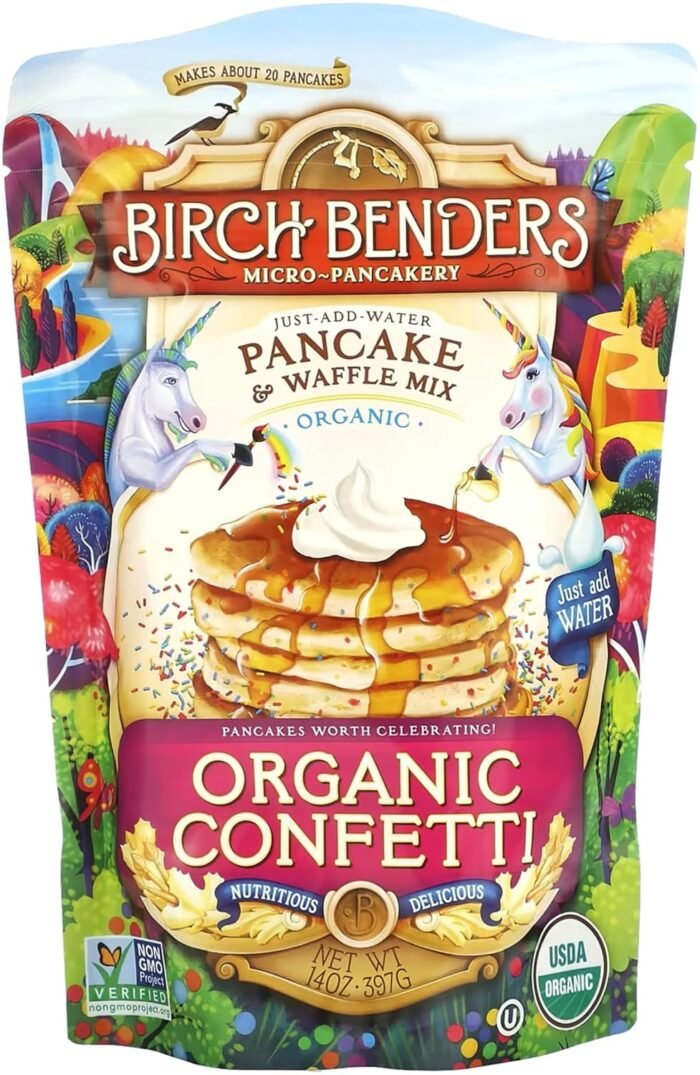 birch benders organic confetti pancake & waffle mix pack