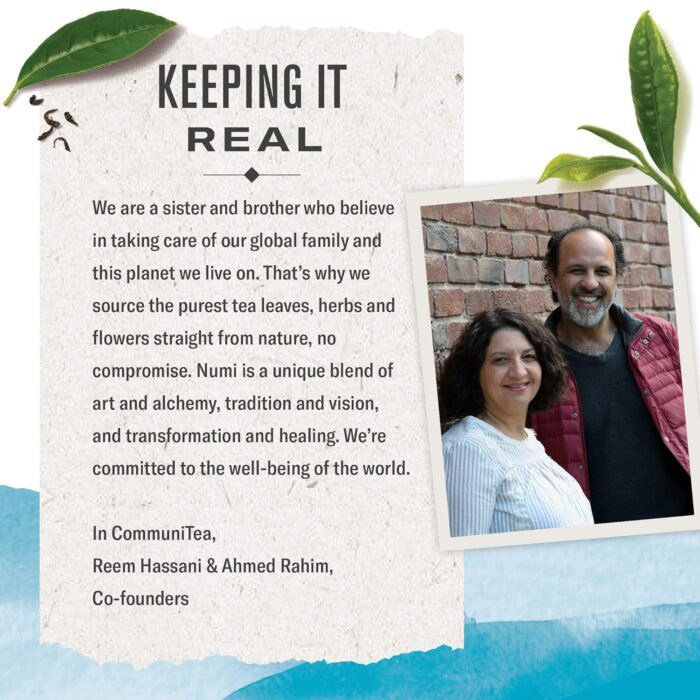 numi organic white rose tea pack