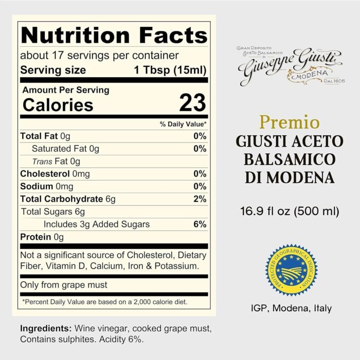 giusti balsamic vinegar of modena 500ml