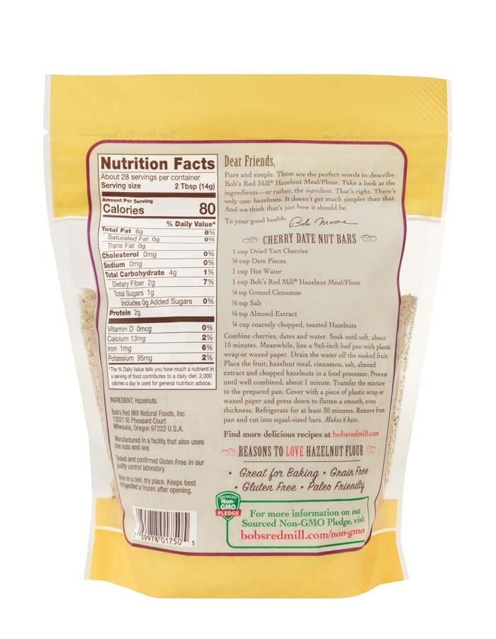 bobs red mill hazelnut flour pack image