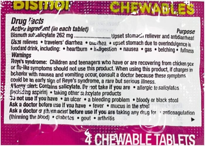 pepto bismol chewables chewables dispenser pack
