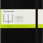 moleskine classic large notebook ruled plain black 400 pages image