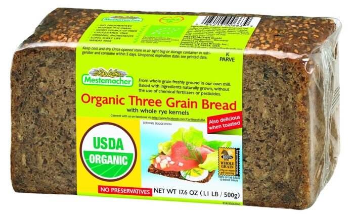mestemacher organic three grain bread pack image