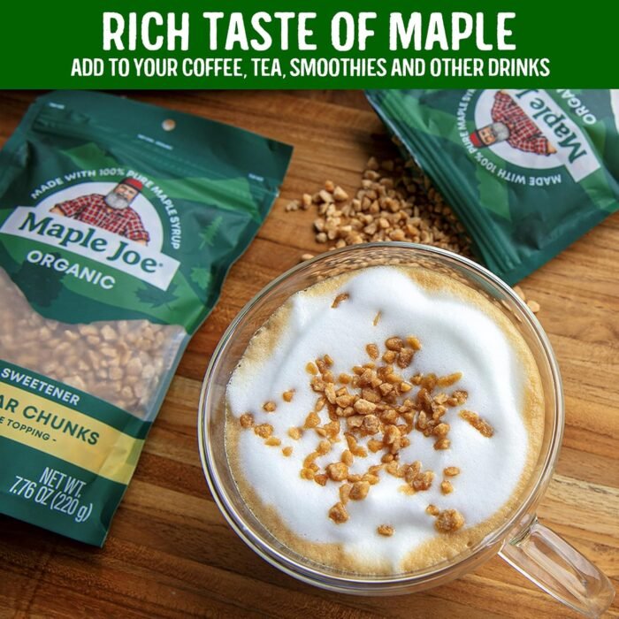 maple joe organic maple sugar spinkles pack