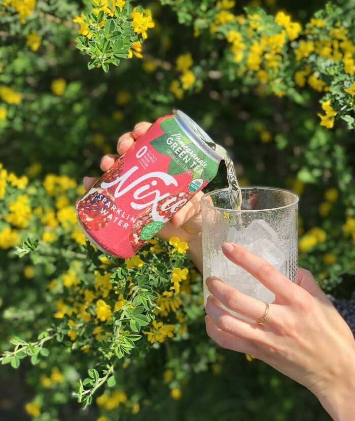 nixie pomegranate green tea sparkling water image