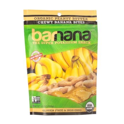 barnana organic penut butter dipped banana bites pack