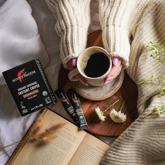 mount hagen single serve instant coffee pack