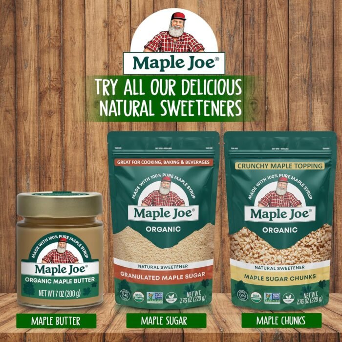 maple joe organic maple sugar spinkles pack