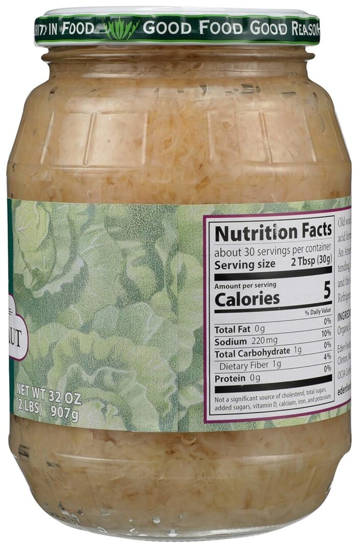 Eden Organic Sauerkraut, Fine Cut, 32 Oz