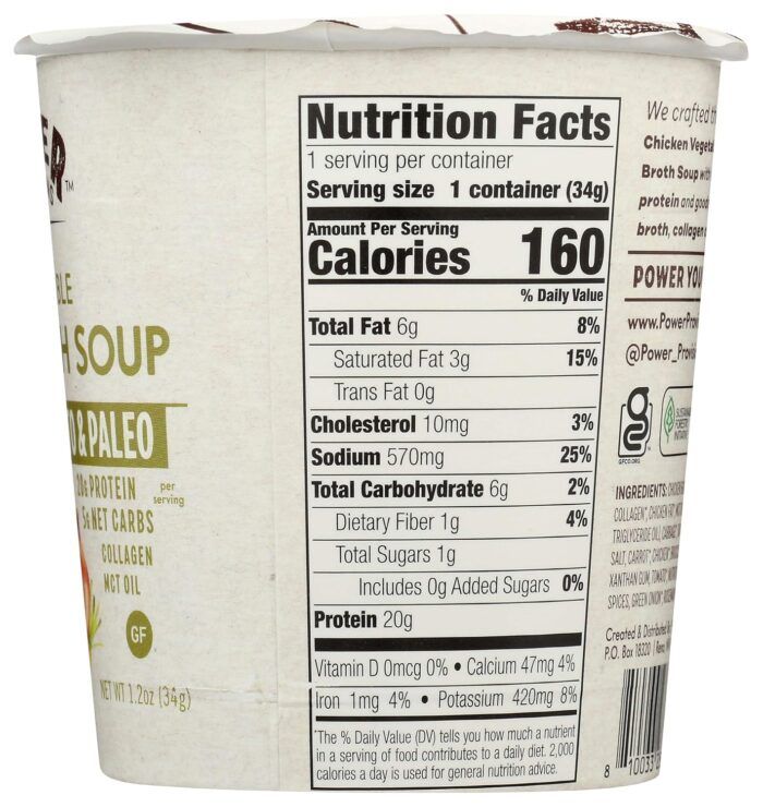 power provisions chicken vegetable broth soup