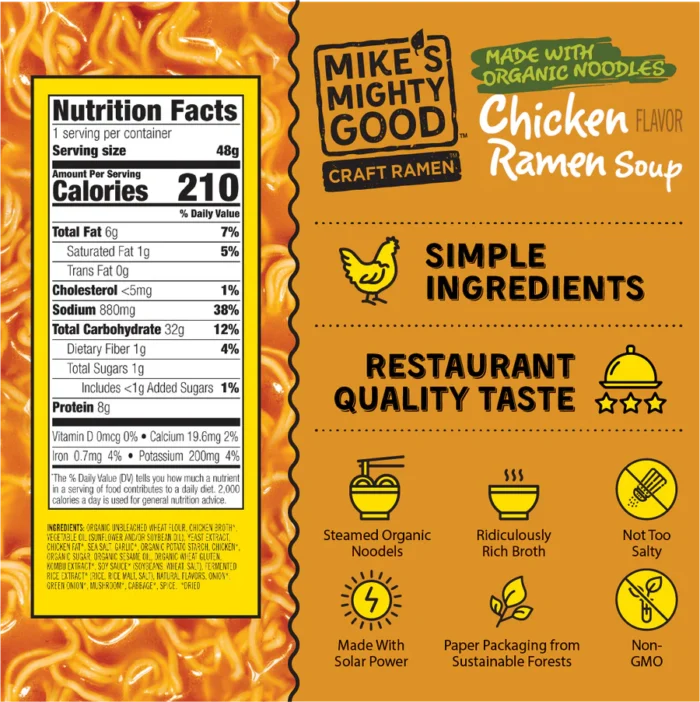 mikes mighty good ramen soup chicken