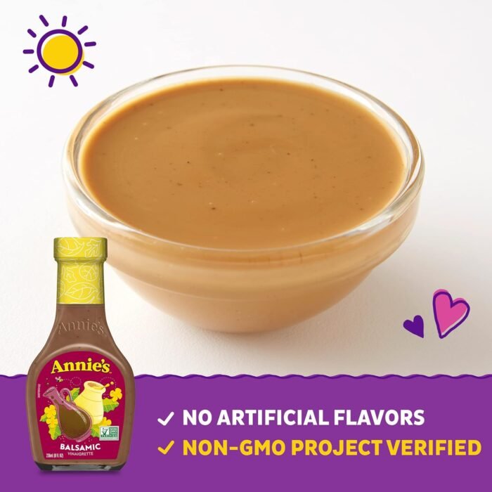 annies balsamic vinaigrette salad dressing image