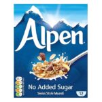 alpen muesli cereal no sugar added pack