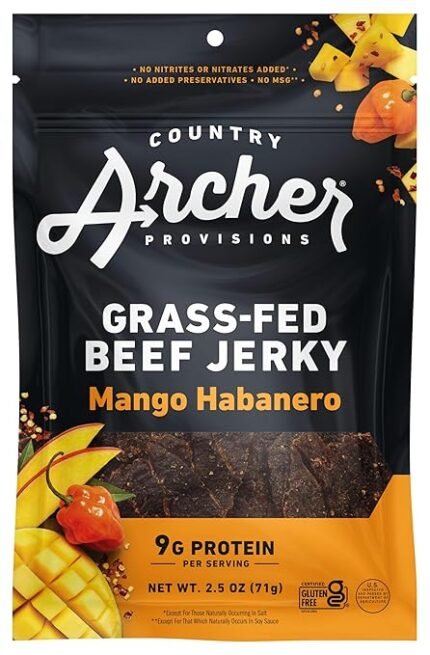 country archer mango habanero beef jerky pack image