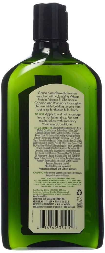 avalon organics shampoo rosemary
