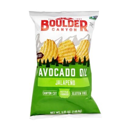 boulder canyon jalapeno avocado oil chips pack