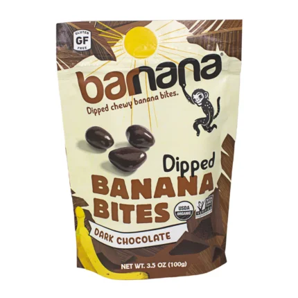 barnana dark chocolate dipped banana bites image