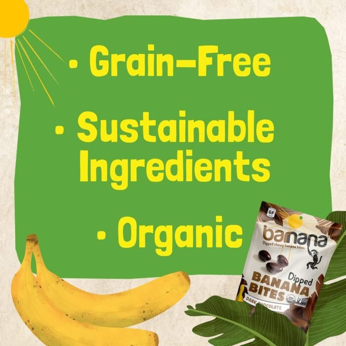barnana dark chocolate dipped banana bites image