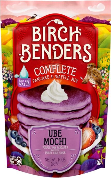 birch benders ube mochi pancake & waffle mix