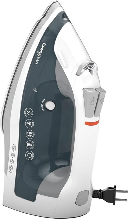 black decker one step steam iron grey image