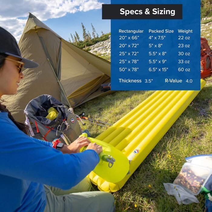 big agnes divide insulated pad wide regular warm olive