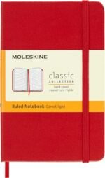 moleskine classic ruled scarlet red