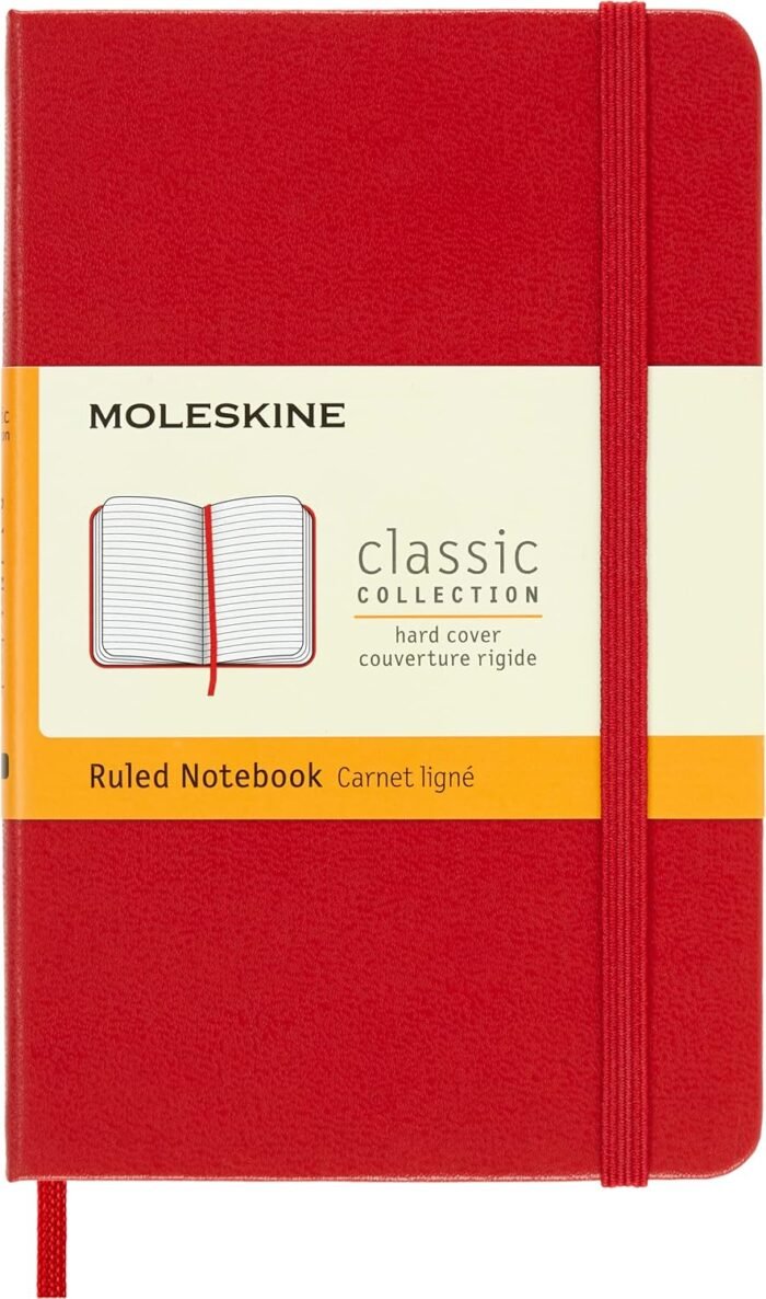 moleskine classic ruled scarlet red
