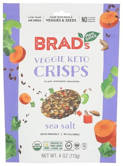 bards veggie keto crips sea salt pack