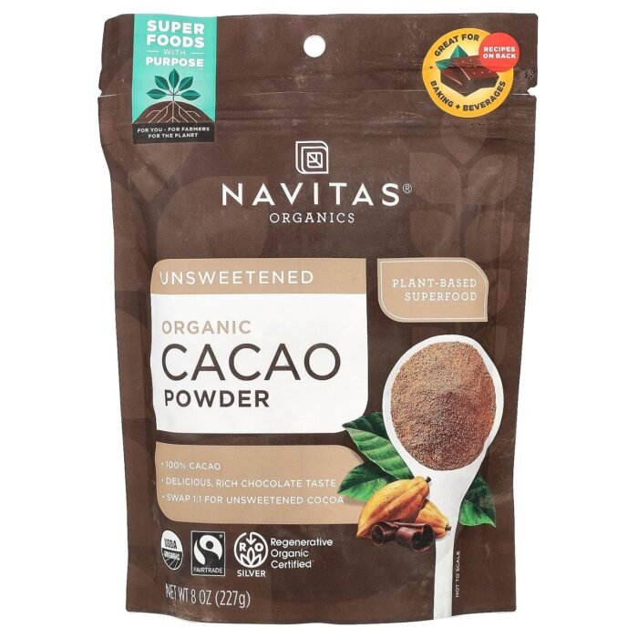 navitas cacao powder organic pack