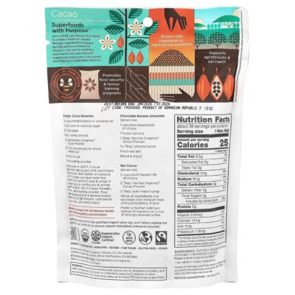 navitas cacao powder organic pack