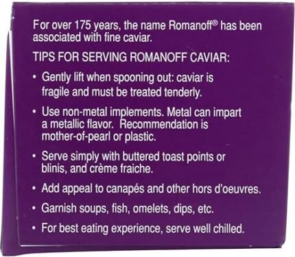 tips for serving romanoff caviar