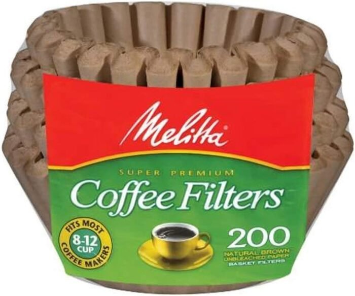 melitta natural brown basket coffee filters