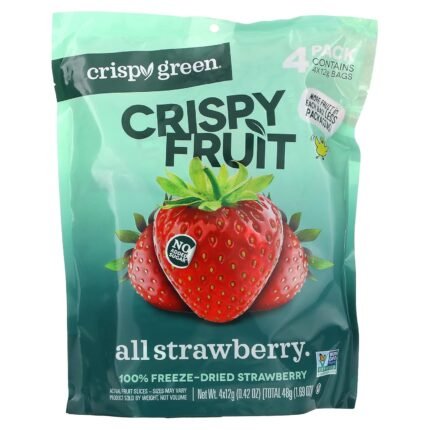 crispy green freeze dried strawberries pack