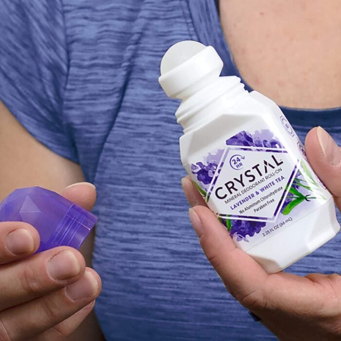 crystal lavender & white tea roll on deo image