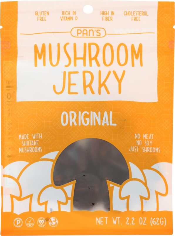 pans original shiitake mushroom jerky pack