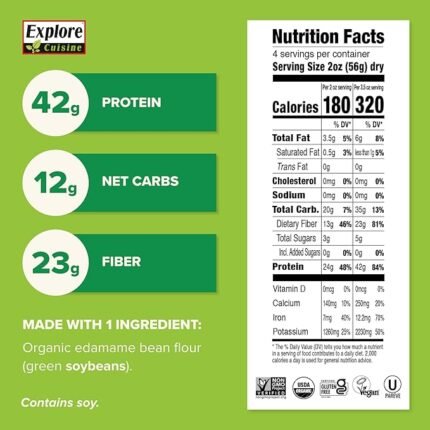 explore cuisine organic edamame spaghetti
