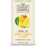 good earh ginger tutmeric & lemon herbal tea pack image