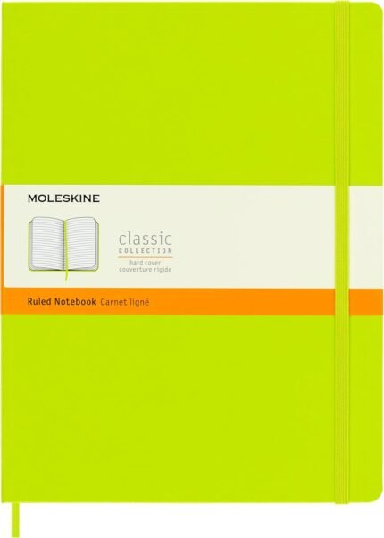 moleskine classic large notebook ruled lemon green image
