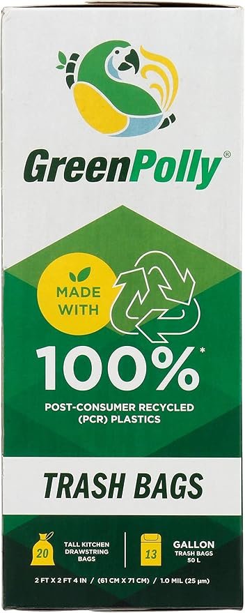 tall kitchen trash bags 13 gallon 20 ct